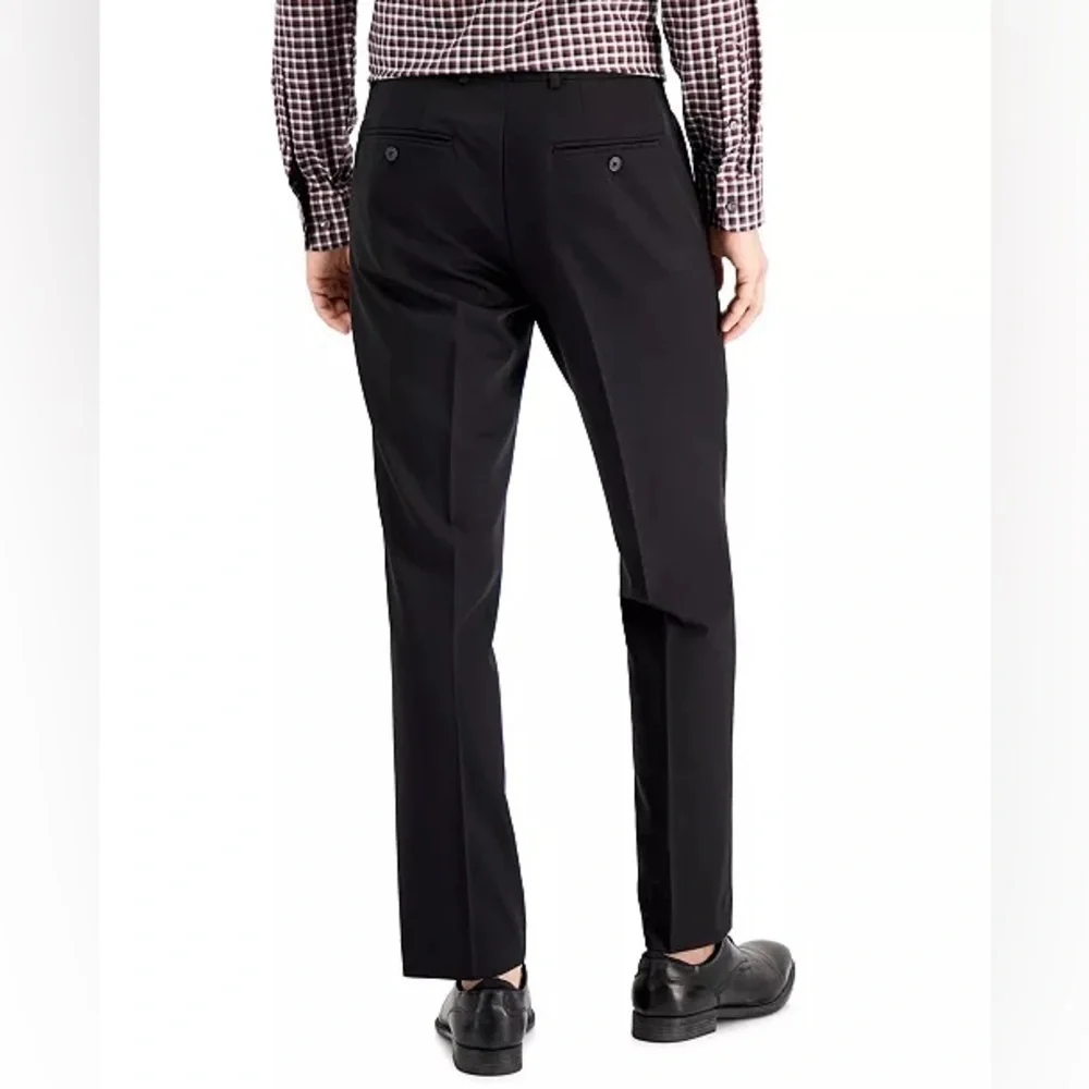 Perry Ellis Portfolio Men's Black Ice Dress Pants with the modern fit. NWT